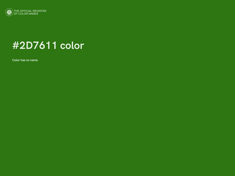 #2D7611 color image