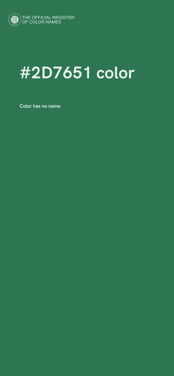 #2D7651 color image