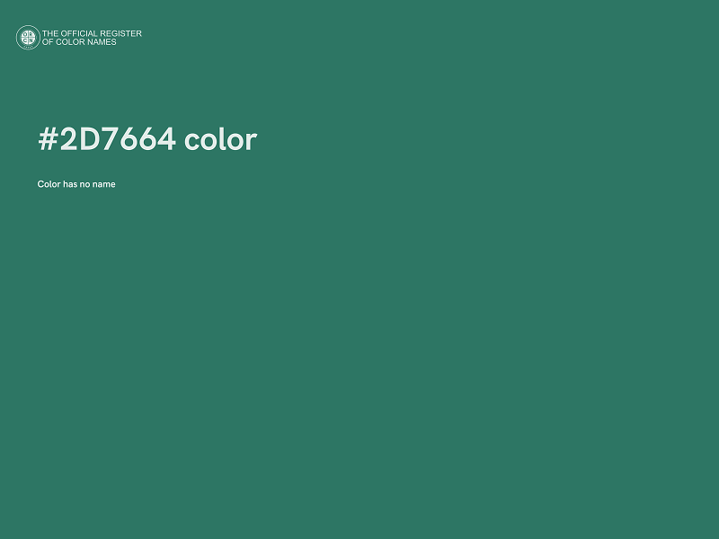#2D7664 color image