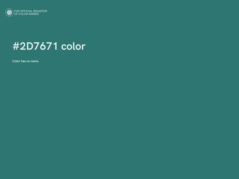 #2D7671 color image