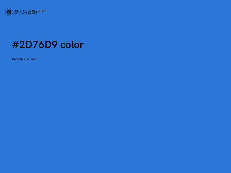 #2D76D9 color image