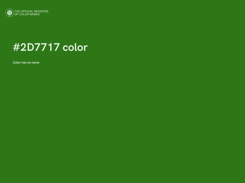 #2D7717 color image