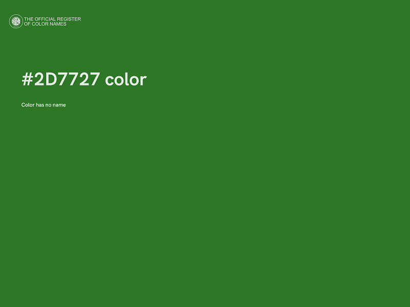 #2D7727 color image