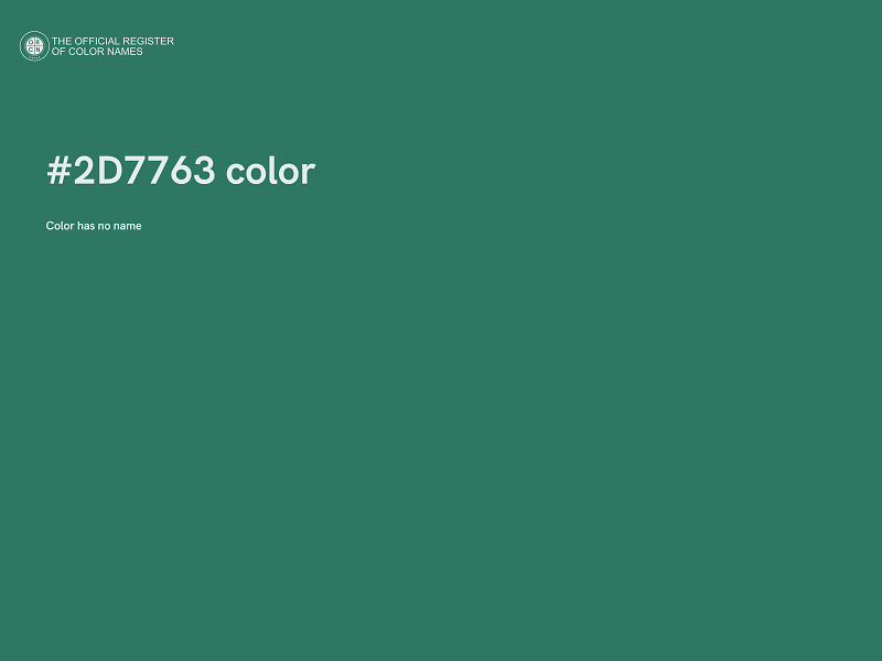 #2D7763 color image