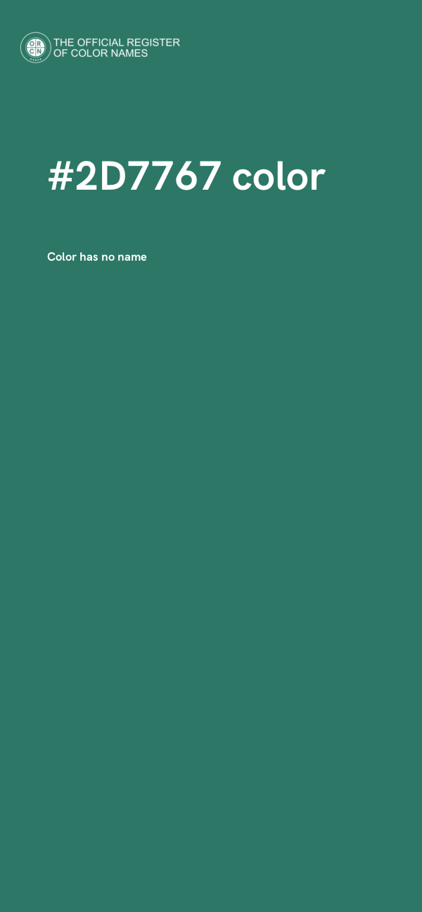 #2D7767 color image