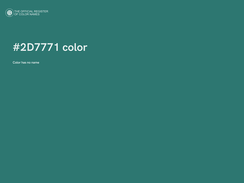 #2D7771 color image