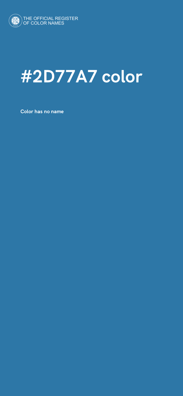 #2D77A7 color image