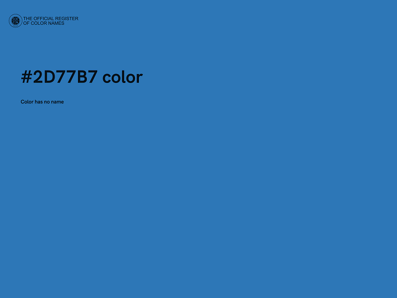 #2D77B7 color image