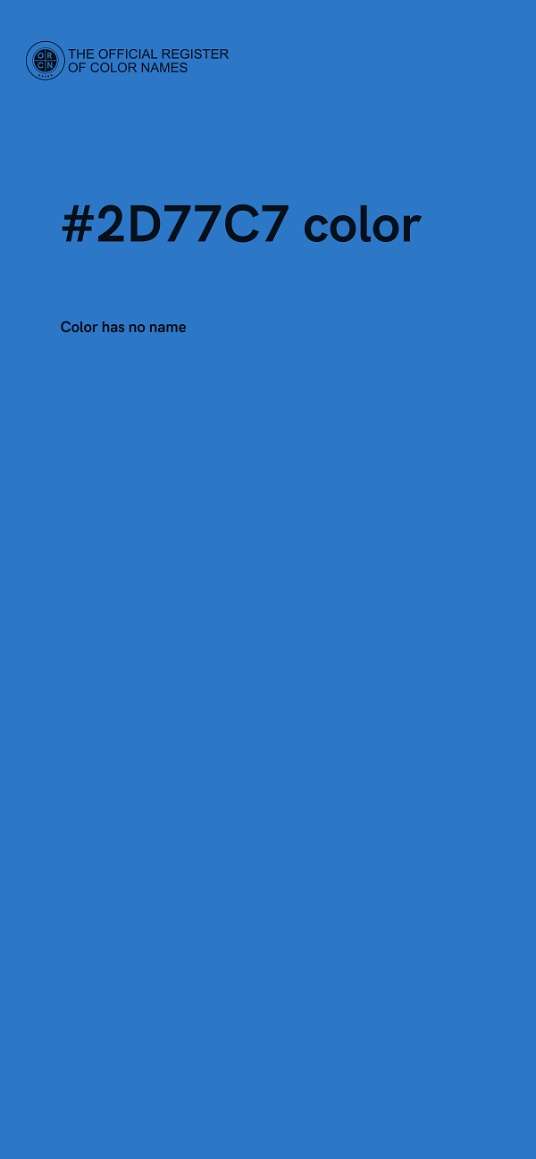 #2D77C7 color image