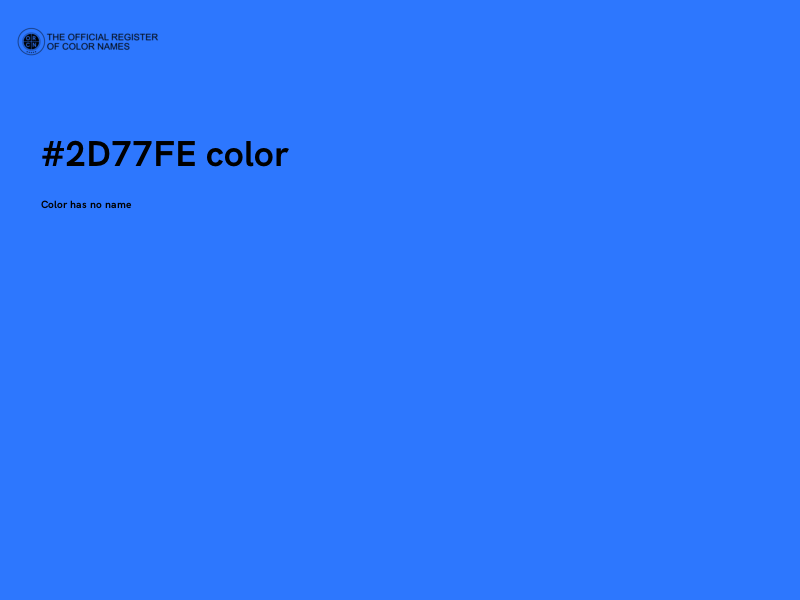 #2D77FE color image