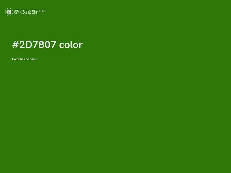 #2D7807 color image