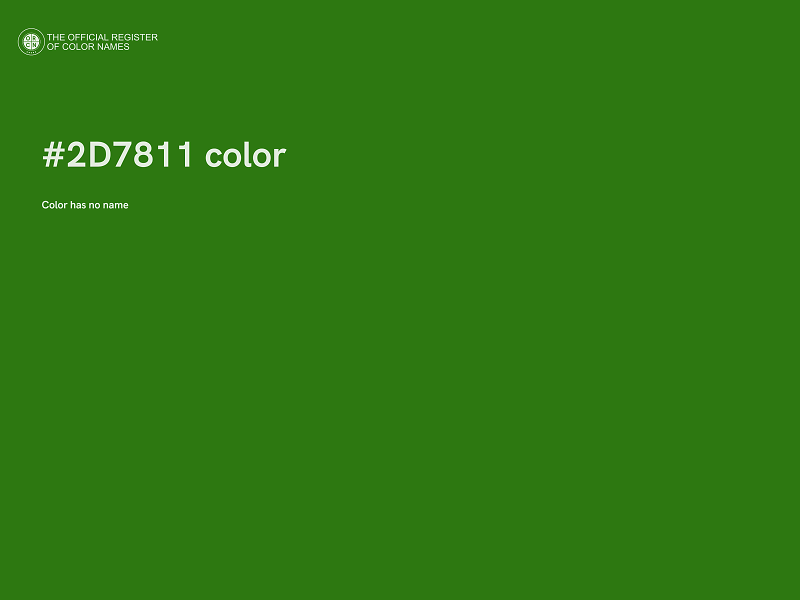 #2D7811 color image