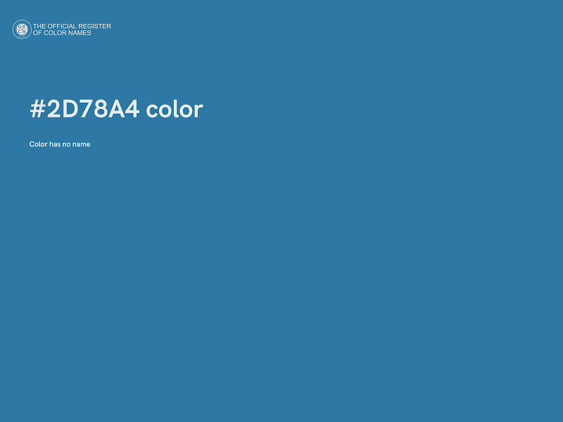 #2D78A4 color image