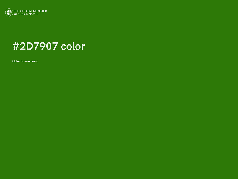 #2D7907 color image