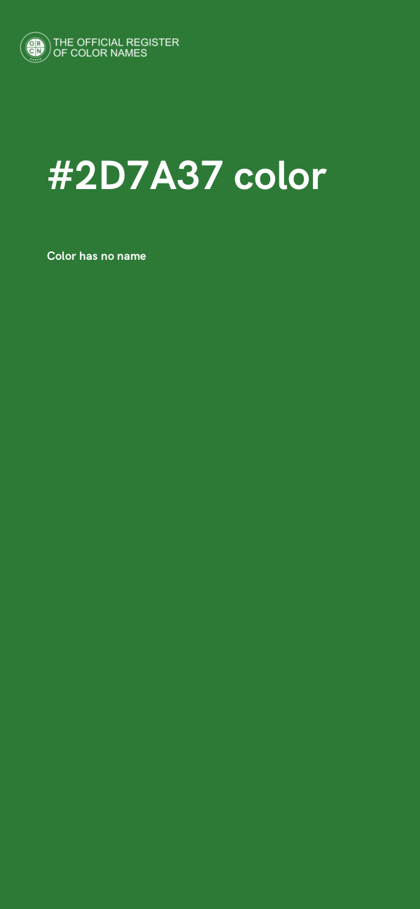#2D7A37 color image