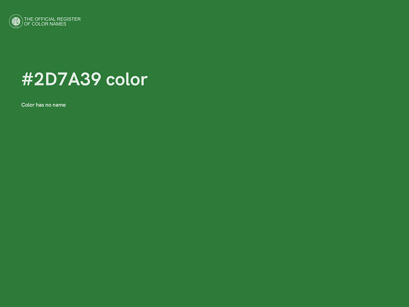 #2D7A39 color image