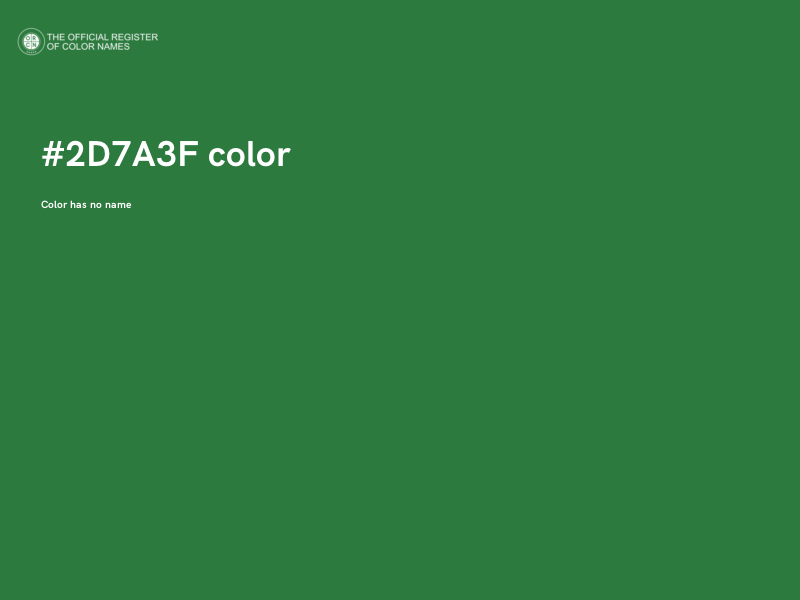 #2D7A3F color image