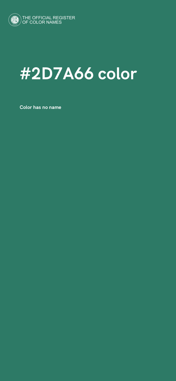 #2D7A66 color image
