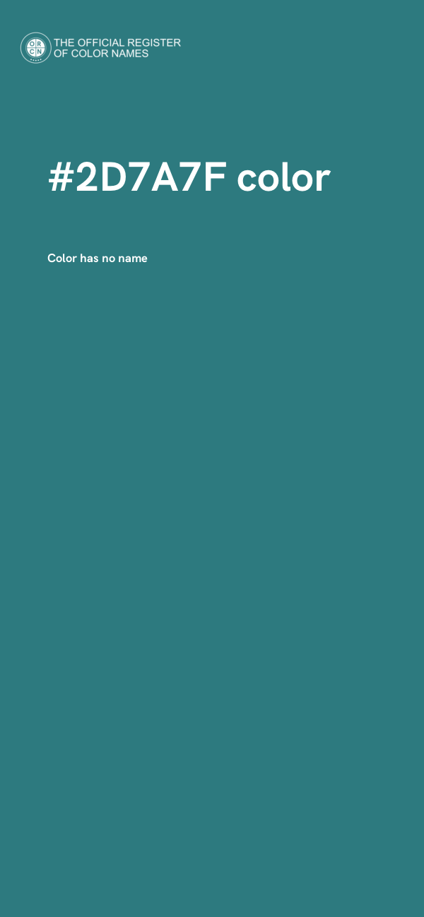 #2D7A7F color image