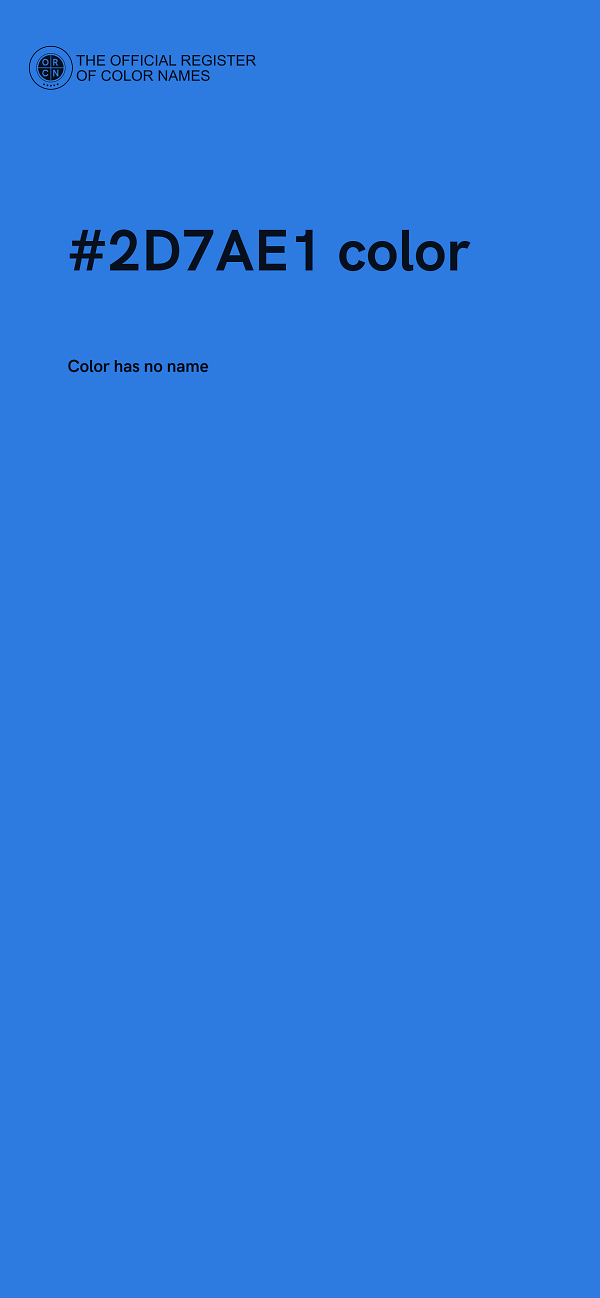#2D7AE1 color image