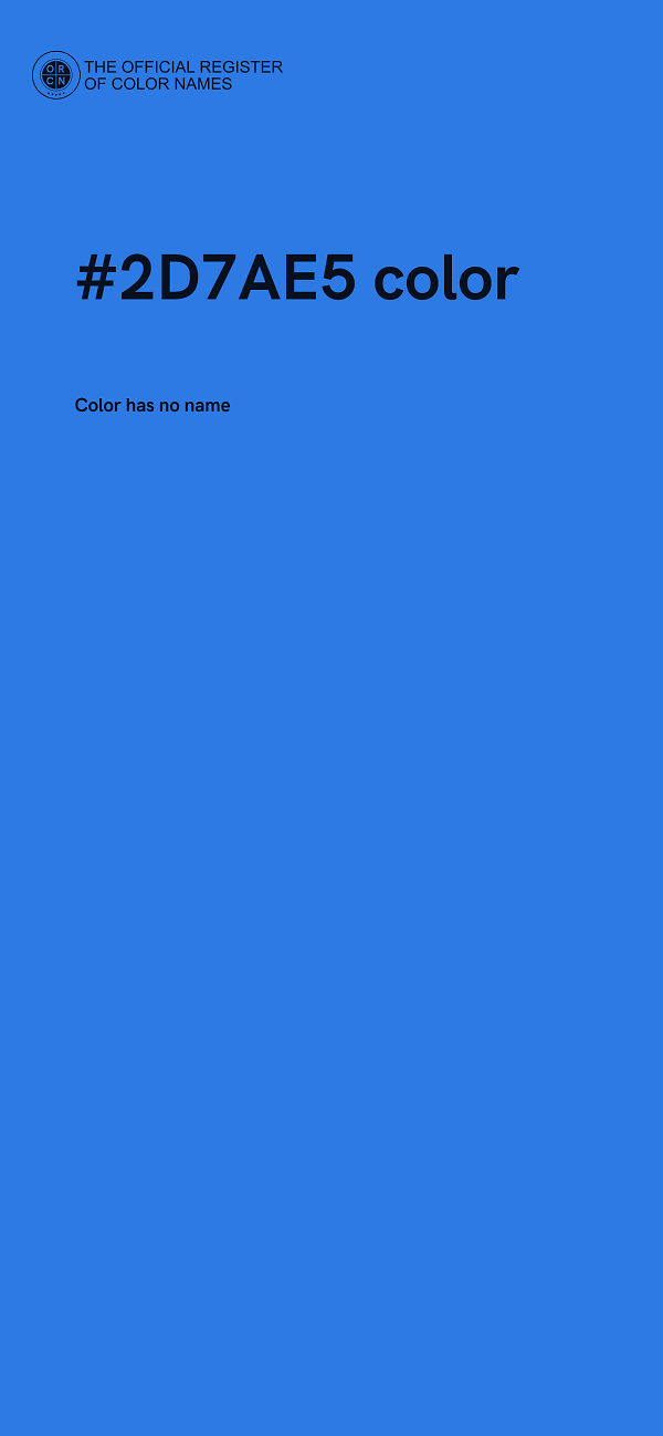 #2D7AE5 color image