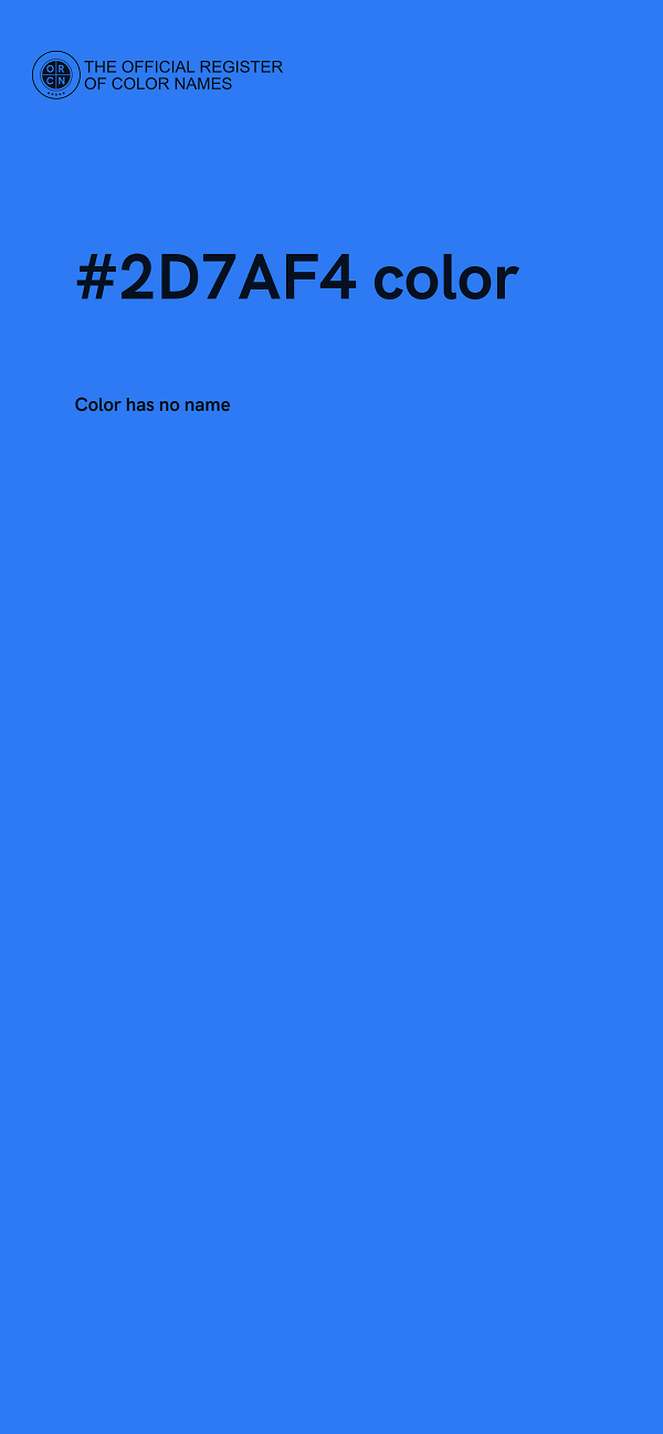 #2D7AF4 color image