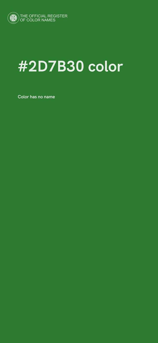 #2D7B30 color image