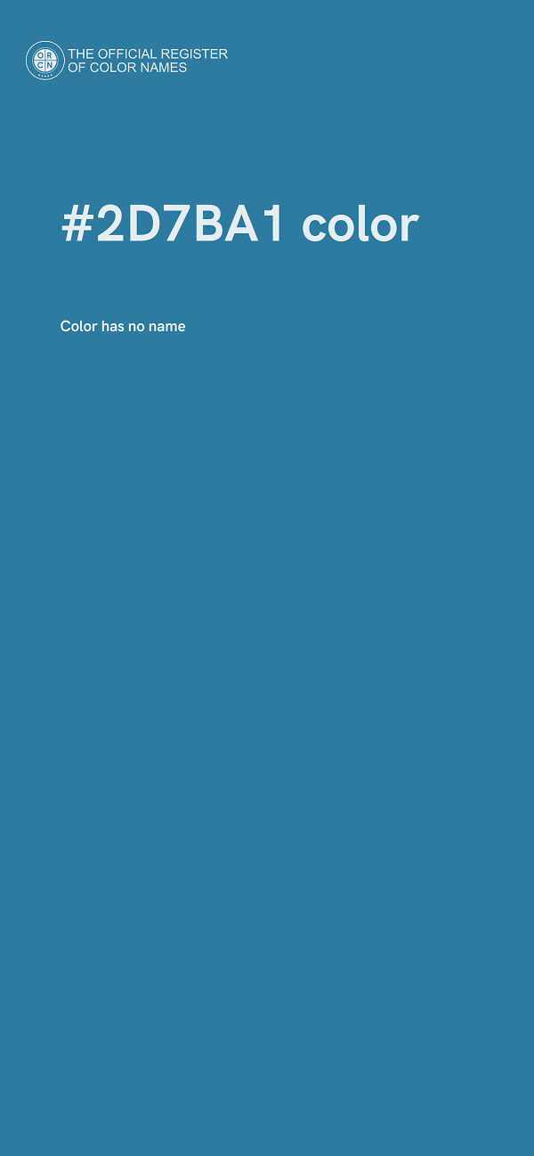 #2D7BA1 color image