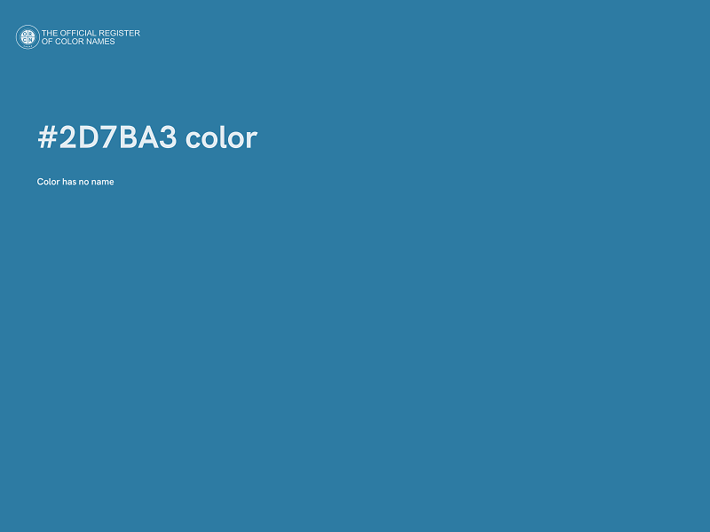 #2D7BA3 color image