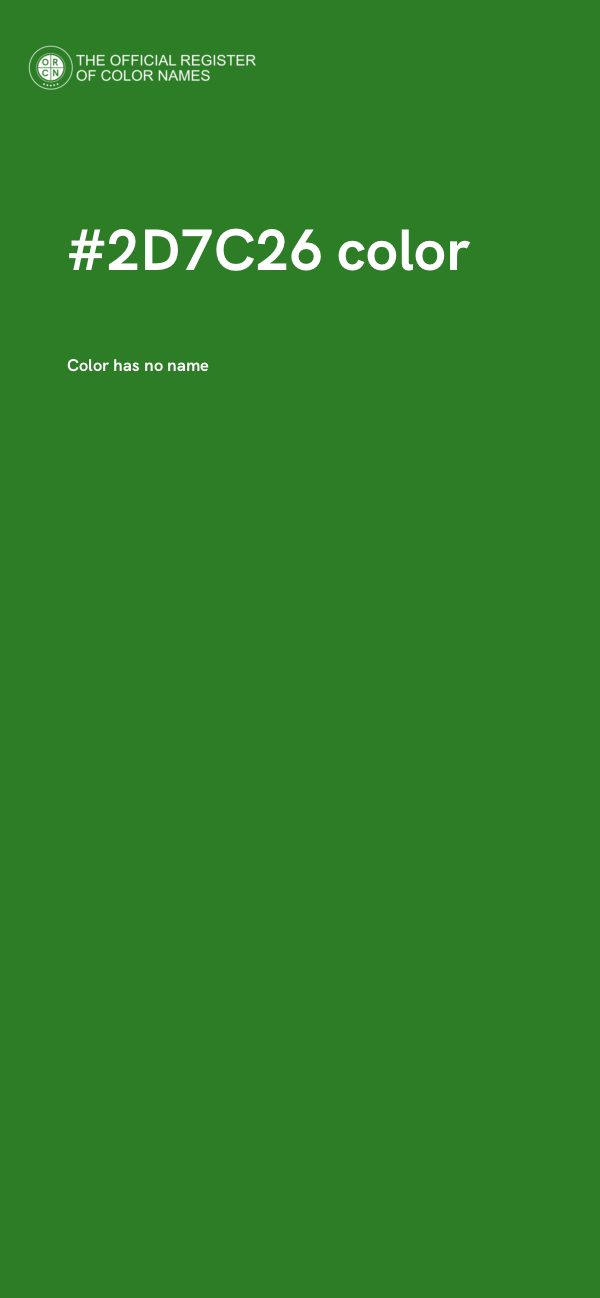 #2D7C26 color image