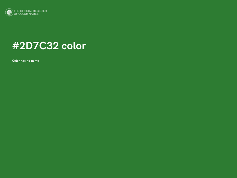 #2D7C32 color image