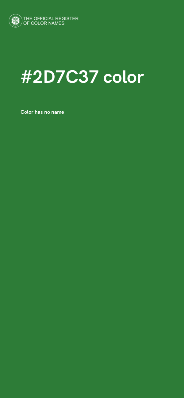 #2D7C37 color image