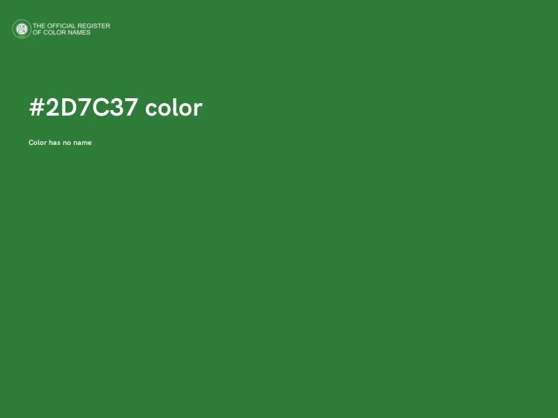 #2D7C37 color image