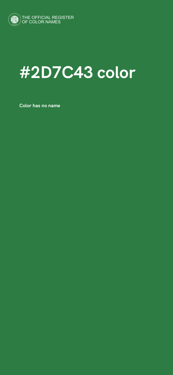 #2D7C43 color image