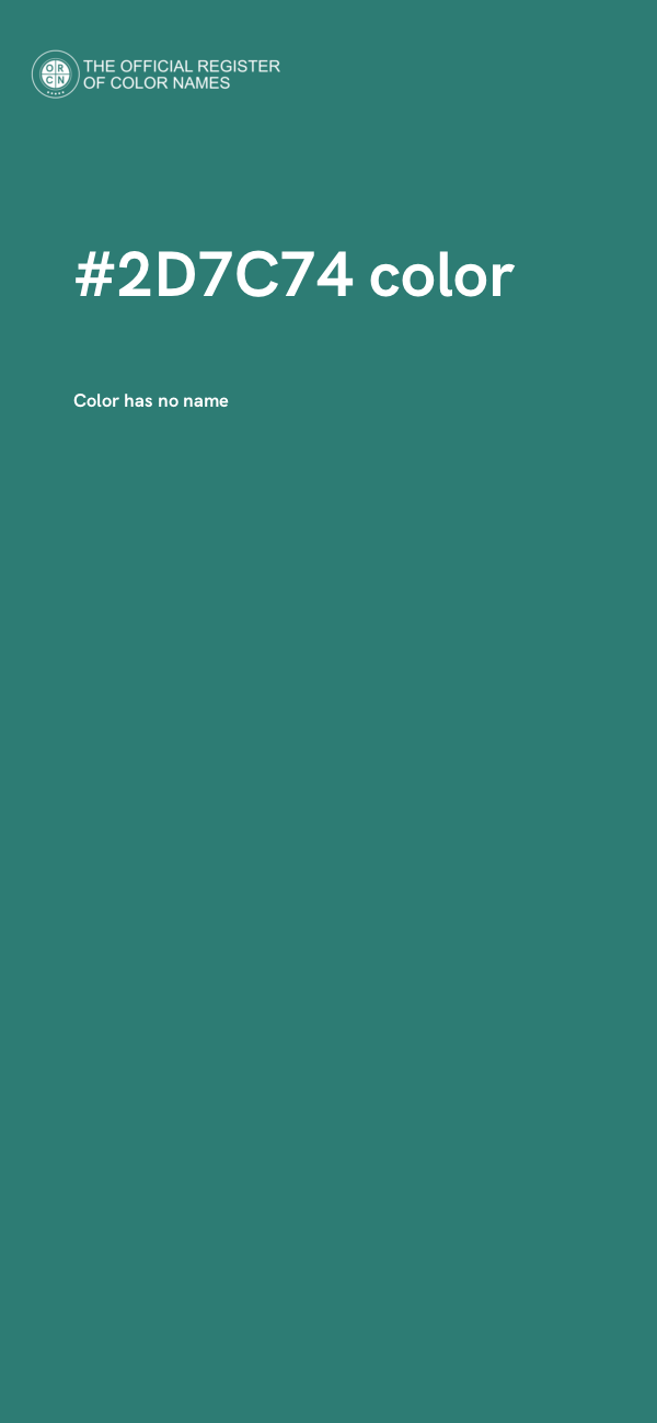 #2D7C74 color image