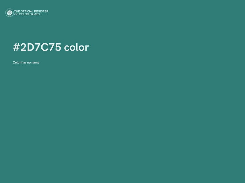 #2D7C75 color image