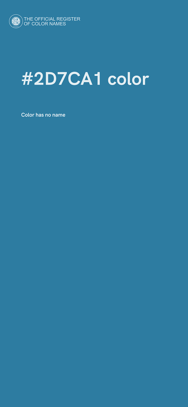 #2D7CA1 color image