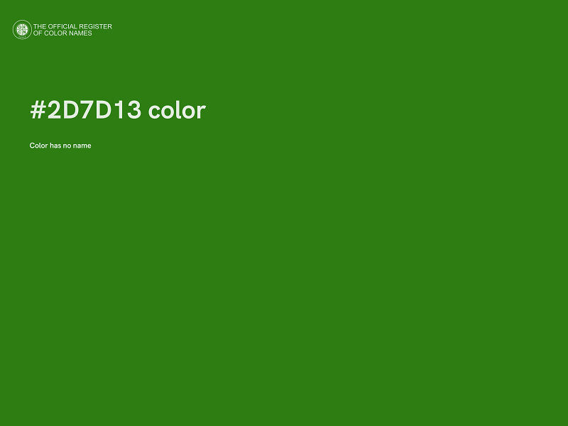 #2D7D13 color image