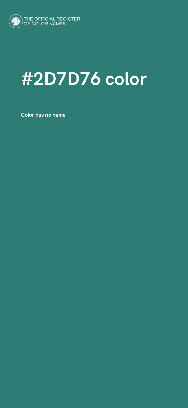 #2D7D76 color image