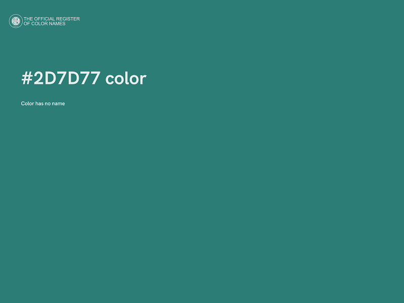 #2D7D77 color image