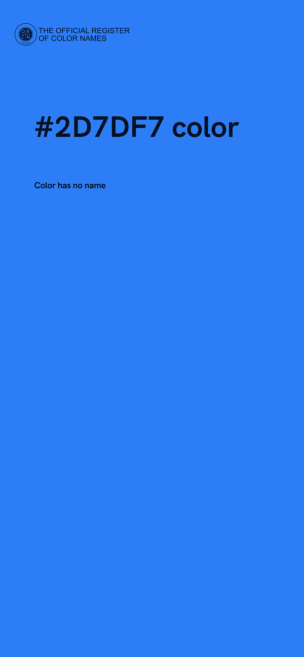 #2D7DF7 color image