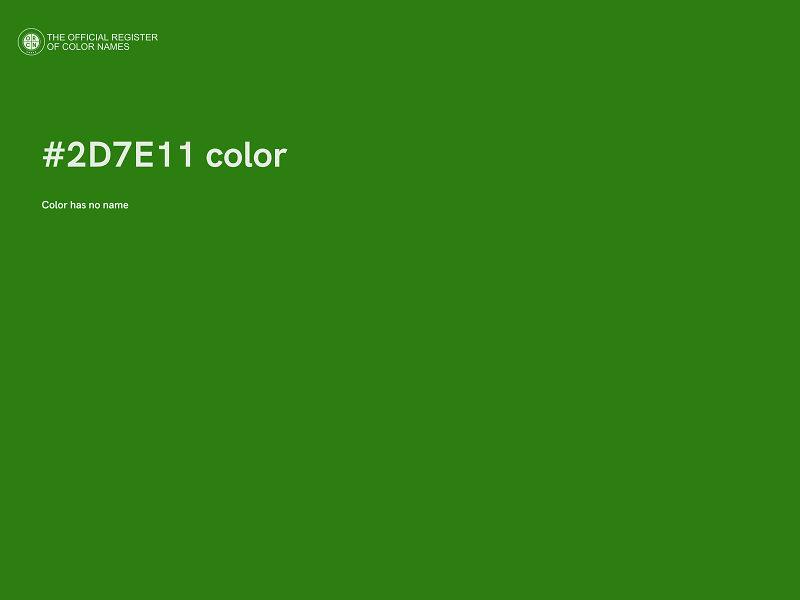 #2D7E11 color image