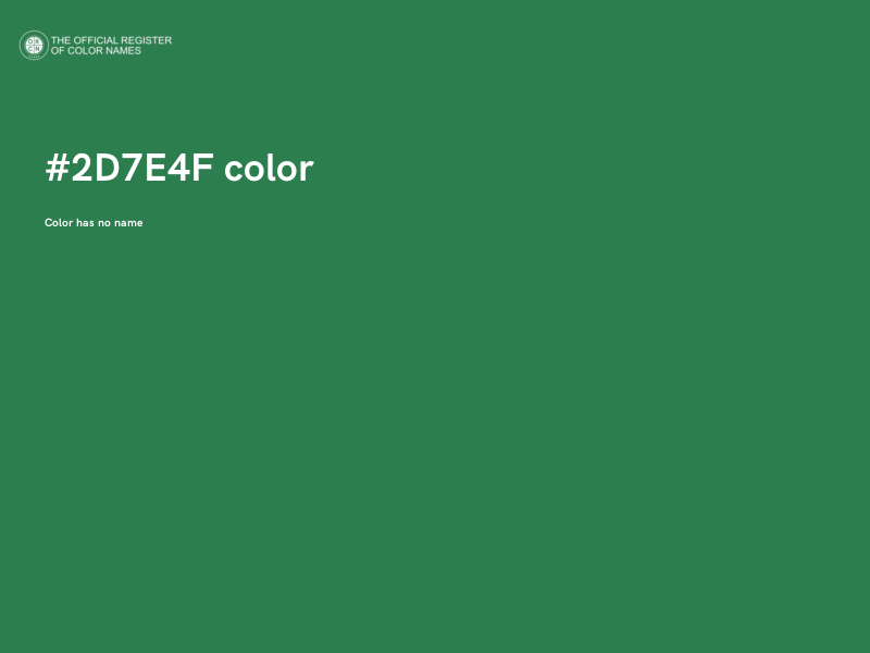 #2D7E4F color image