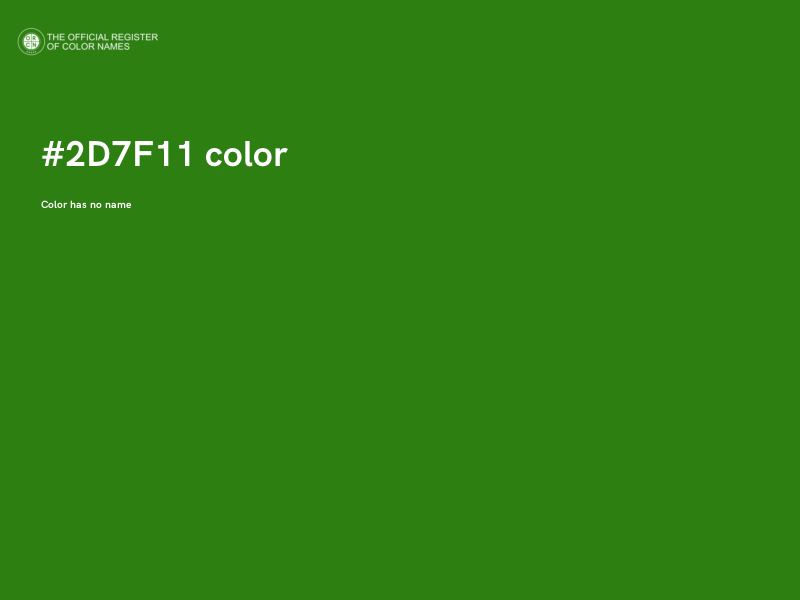 #2D7F11 color image