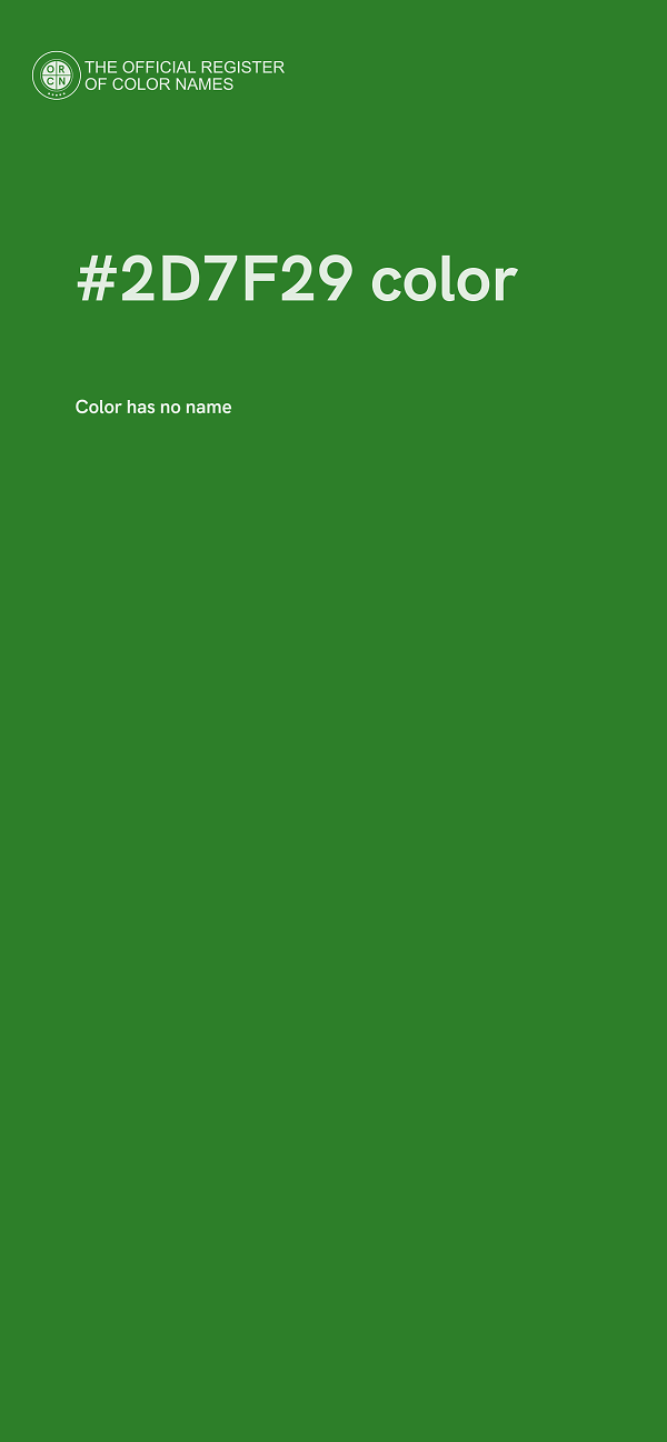 #2D7F29 color image