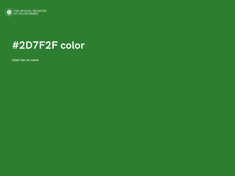 #2D7F2F color image