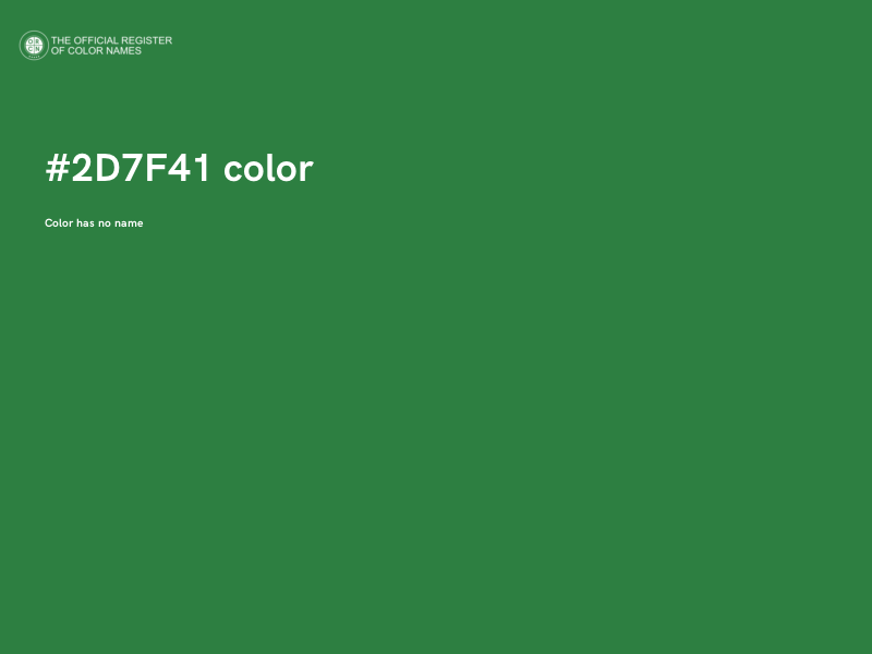 #2D7F41 color image