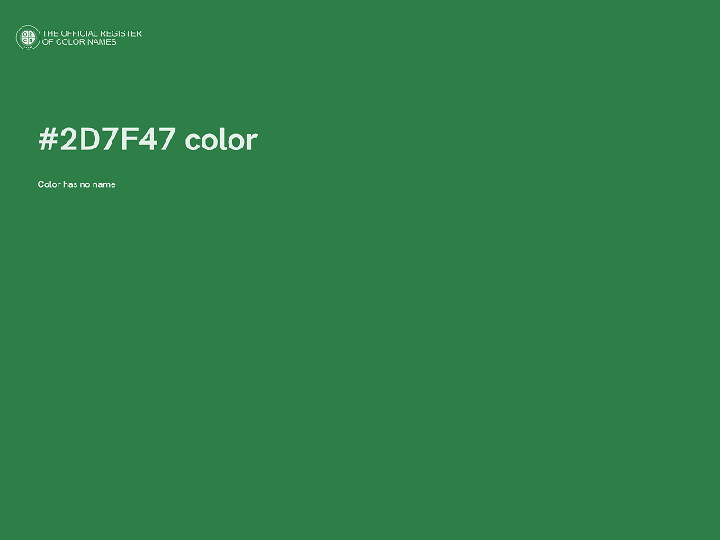 #2D7F47 color image