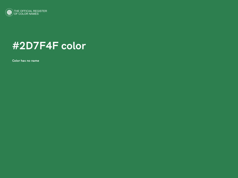 #2D7F4F color image