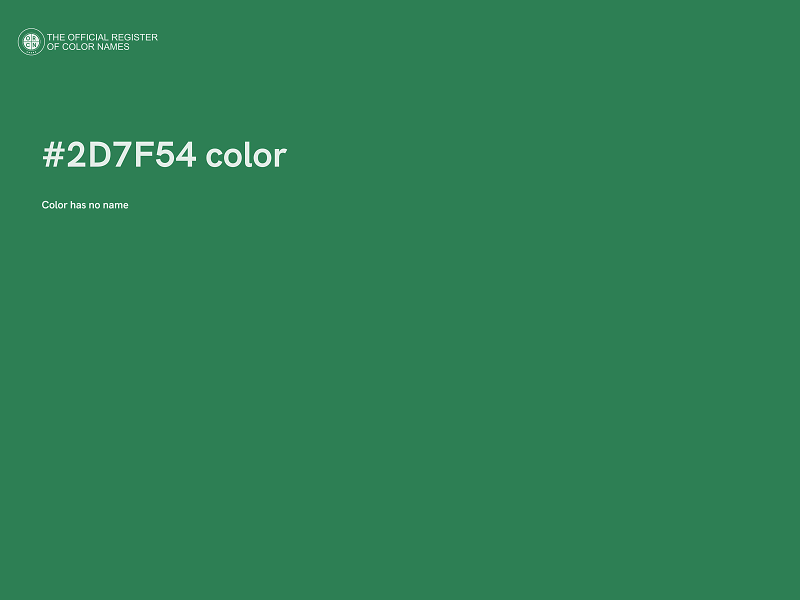 #2D7F54 color image